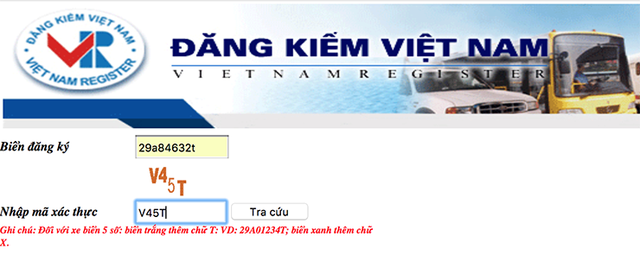 Nhập biển số xe ô tô để tra cứu vi phạm Nhập biển số xe ô tô