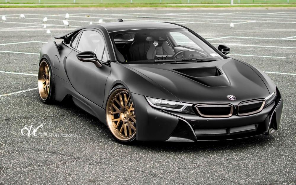 Ngắm BMW i8 Matte Black mâm đồng độc đáo Ngắm BMW i8 Matte Black mâm đồng độc đáo