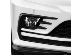 Đánh giá xe Volkswagen Jetta 2018 về thiết kế đầu xe: Đèn sương mù có kích thước khá lớn