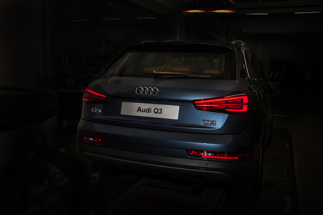 Đèn hâu LED của xe Audi Q3.