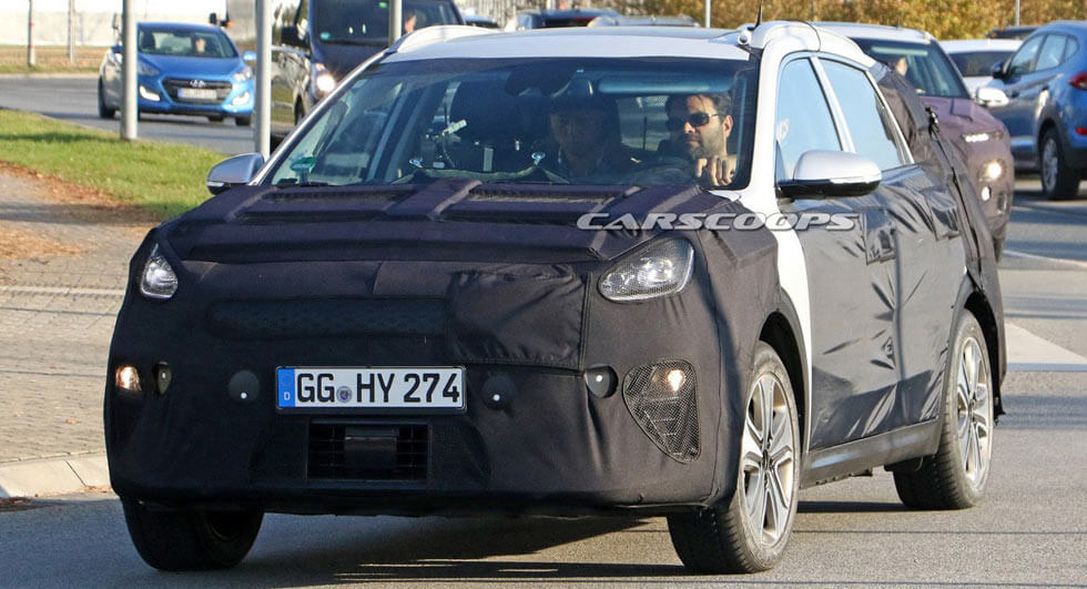 Lộ diện thiết kế đầu xe của Kia Niro EV Lộ diện thiết kế đầu xe của Kia Niro EV