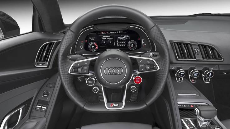 thiết kế nội thất của Audi R8 2017