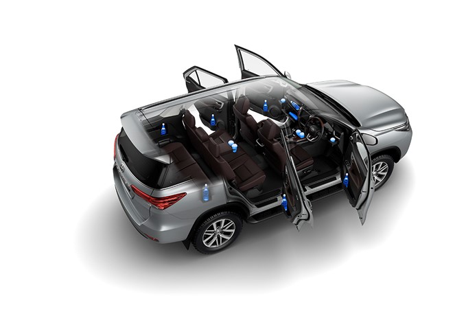 So sánh không gian nội thất của Toyota Fortuner 2017 và Ford Everest 2016 không gian nội thất của Toyota Fortuner 2017 và Ford Everest 2016