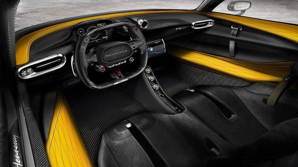 Hé lộ thiết kế nội thất của siêu phẩm triệu đô Hennessey Venom F5