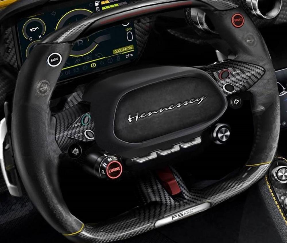 Hé lộ thiết kế nội thất của siêu phẩm triệu đô Hennessey Venom F5