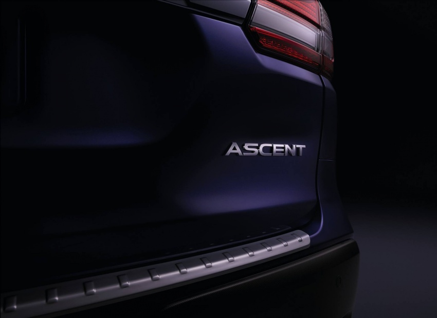 SUV 7 chỗ Subaru Ascent được hé lộ thiết kế trước ngày ra mắt
