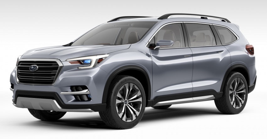SUV 7 chỗ Subaru Ascent được hé lộ thiết kế trước ngày ra mắt