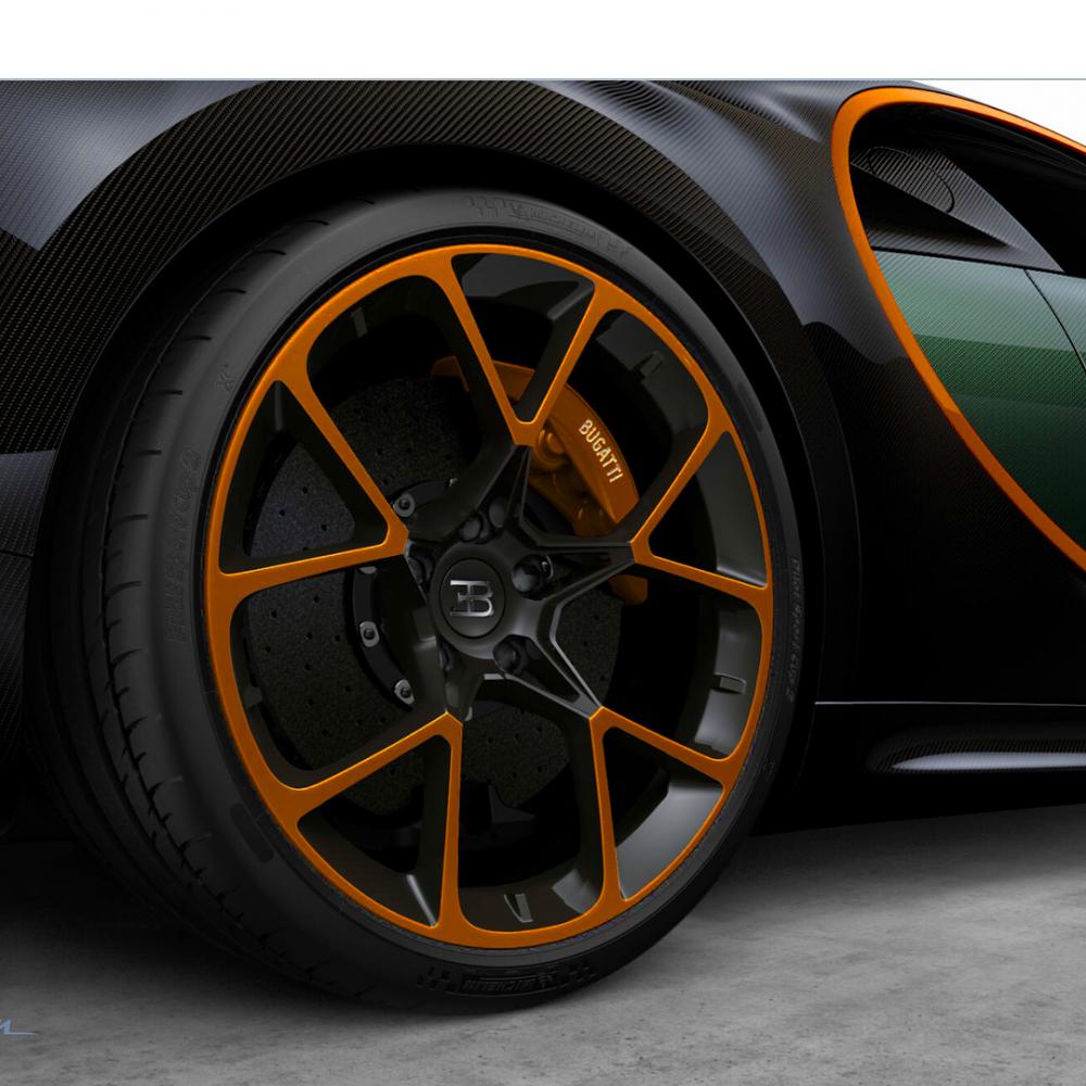 Thánh cuồng màu xanh tậu thêm siêu xe Bugatti Chiron độc đáo