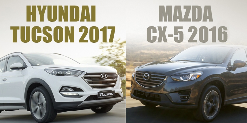 So sánh xe Hyundai Tucson 2017 CKD và Mazda CX-5 2016
