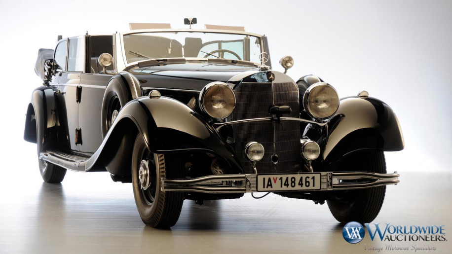 Chiếc Mercedes 770K của Hitler trong buổi đấu giá Mercedes 770K bọc thép
