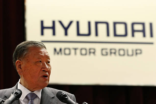 Chủ tịch tập đoàn Hyundai phát biểu đầu năm 2018 Chủ tịch tập đoàn Hyundai