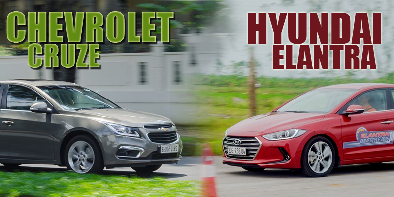 So sánh xe Chevrolet Cruze và Hyundai Elantra: Lão làng đấu với tân binh So sánh xe Chevrolet Cruze và Hyundai Elantra