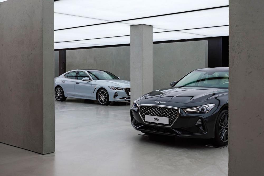 Thiết kế của showroom Genesis tạo nên sự riêng tư cho khách hàng Thiết kế tách biệt của showroom Genesis