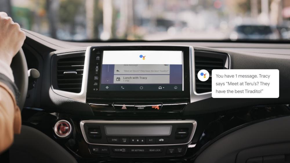 Trợ lý ảo Google Assistant trên android auto