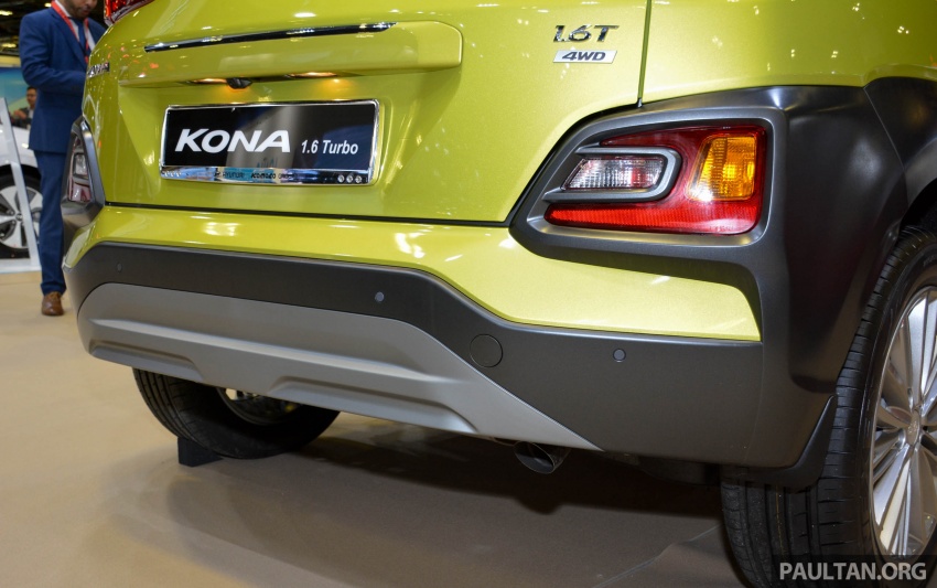 Cận cảnh cản sau của Hyundai Kona bản 1.6
