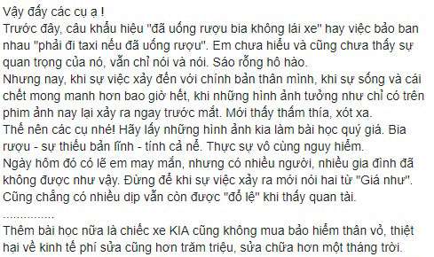 Bài học rút ra sau vụ tai nạn của ông bố Hải Phòng Bài học rút ra sau vụ tai nạn của ông bố Hải Phòng