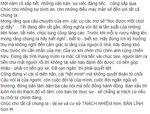 Lời nhắn của ông bố Hải Phòng Lời nhắn của ông bố Hải Phòng