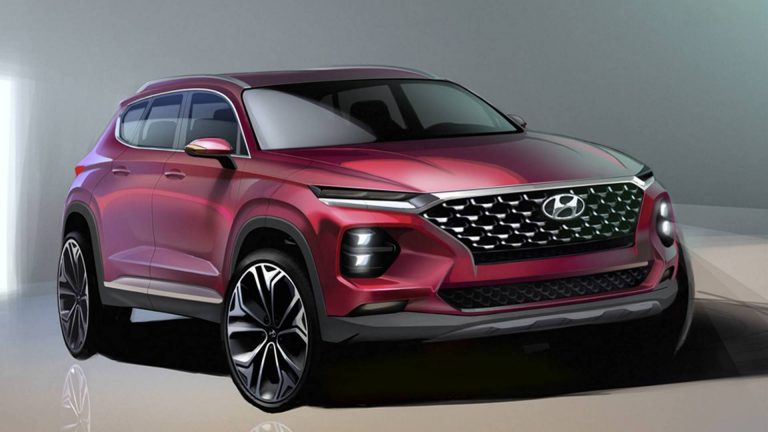 Phác họa Hyundai Santa Fe 2019 Phác họa Hyundai Santa Fe 2019