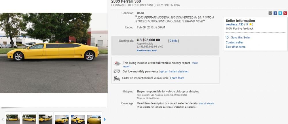 Ferrari 360 Modena Limousine Ferrari 360 Modena Limousine