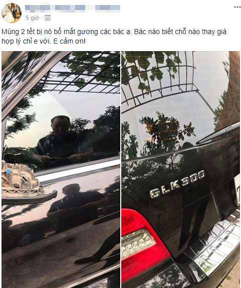 Xe bị vặt gương