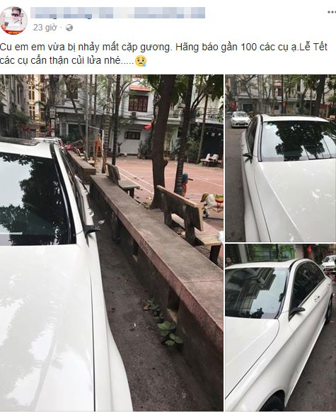 Xe bị vặt gương