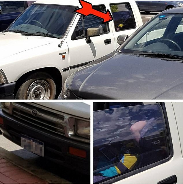 Hình ảnh đứa bé ngồi trong ô tô khóa cửa giữa trời nóng 34 độ C gây bức xúc