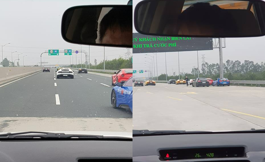 Đoàn siêu xe của hành trình Car & Passion 2018 liên tục bị cảnh sát giao thông Hà Nội 
