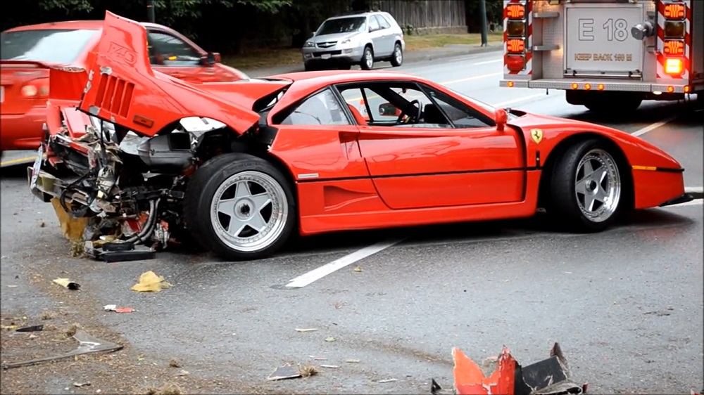 Tai nạn Ferrari F40 Tai nạn Ferrari F40