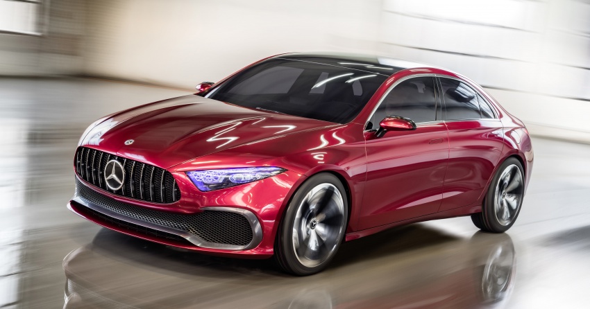 Mercedes-Benz Concept A-Sedan ra mắt năm ngoái Mercedes-Benz -Concept-A-Sedan