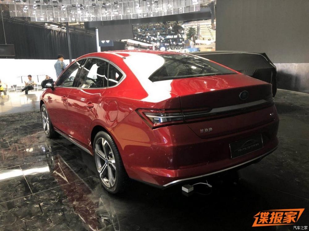 Phía sau của Qin Pro. Hình ảnh chụp từ Triển lãm ô tô Bắc Kinh 2018