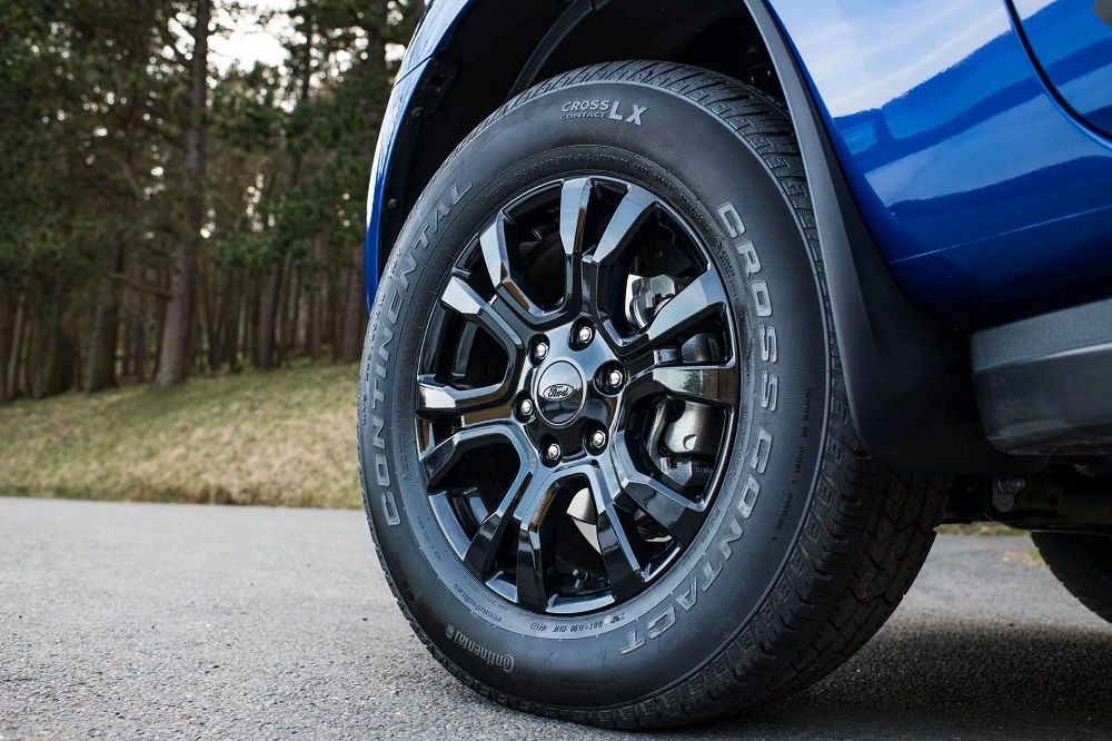Bộ vành hợp kim màu đen của Ford Ranger Wildtrak X