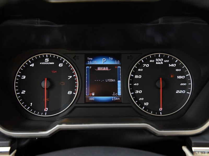 Bảng đồng hồ kỹ thuật số của Zotye T800 2018 Bảng đồng hồ kỹ thuật số của Zotye T800 2018