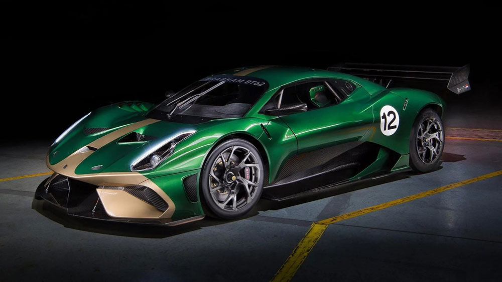 Thiết kế đầu xe giống Lamborghini và Ford của Brabham BT62