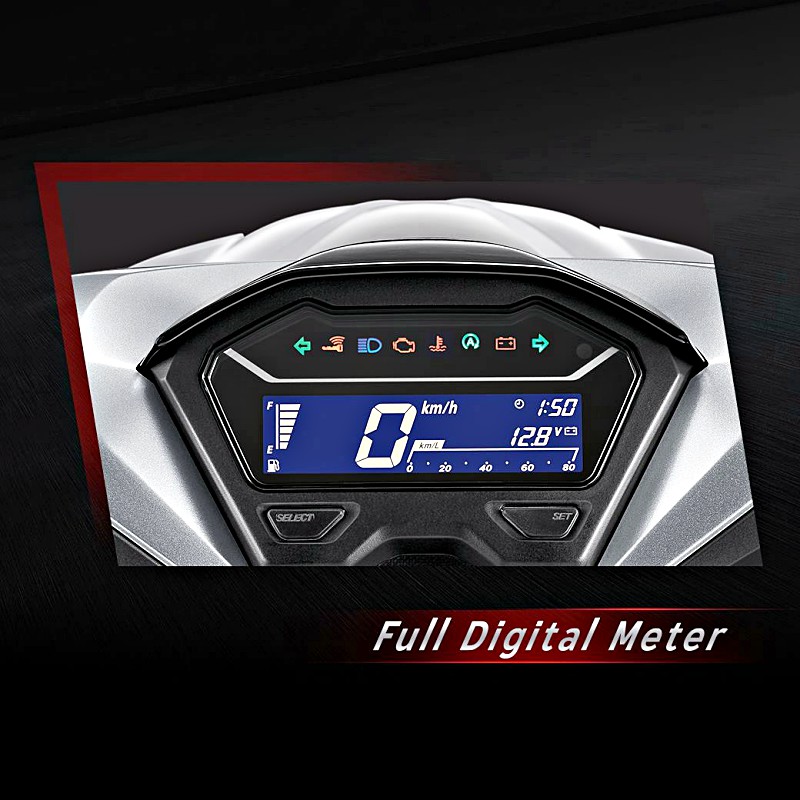 Honda Click 150i 2018 sở hữu đồng hồ kỹ thuật số