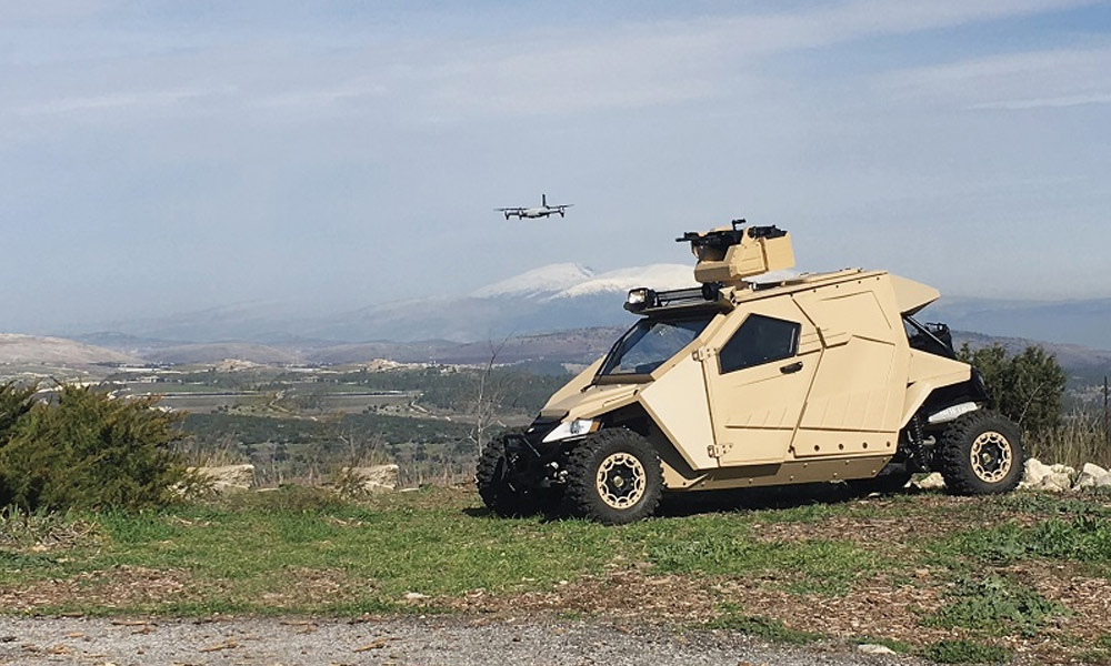 Plasan Yagu đi kèm thiết bị bay drone Plasan Yagu đi kèm thiết bị bay drone