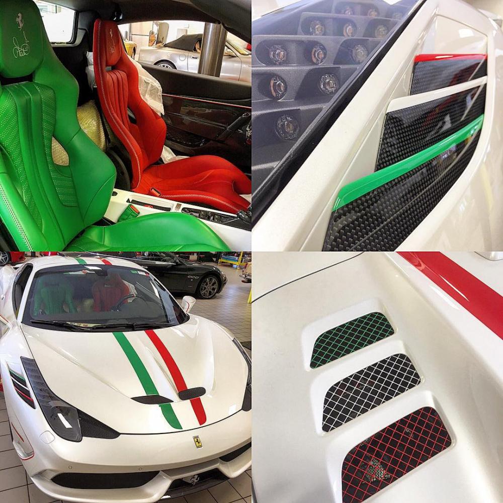 Siêu xe Ferrari 458 Special Aperta màu lạ của tay golf 46 tuổi