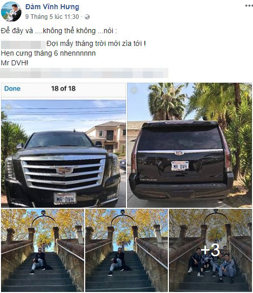 Đoạn chia sẻ của Đàm Vĩnh Hưng về chiếc SUV hạng sang Cadillac Escalade mới Đoạn chia sẻ của Đàm Vĩnh Hưng về chiếc SUV hạng sang Cadillac Escalade mới