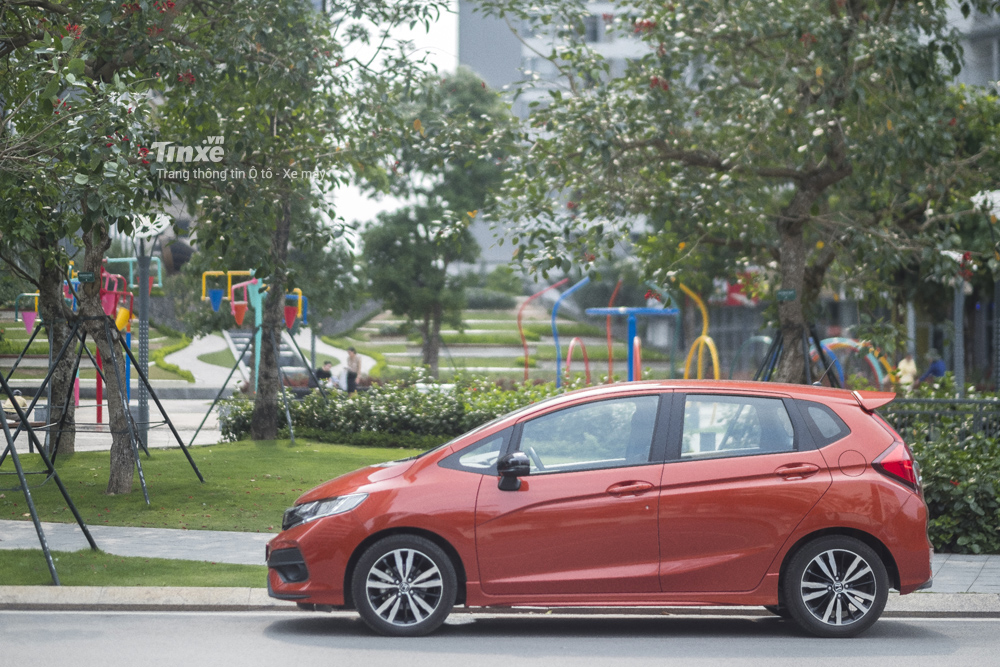 Honda Jazz RS có kích thước lớn nhất trong 3 phiên bản được Honda Việt Nam cung cấp