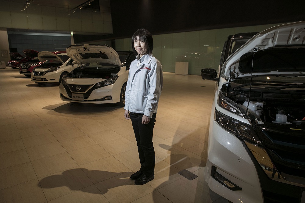 Bà Rena Nagai, một kỹ sư trưởng dày dạn kinh nghiệm ở Nissan