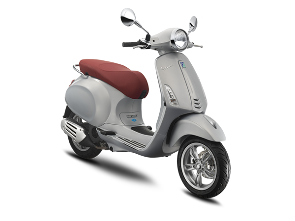 Vespa Primavera trắng Vespa Primavera sở hữu thiết kế thời trang và mềm mại
