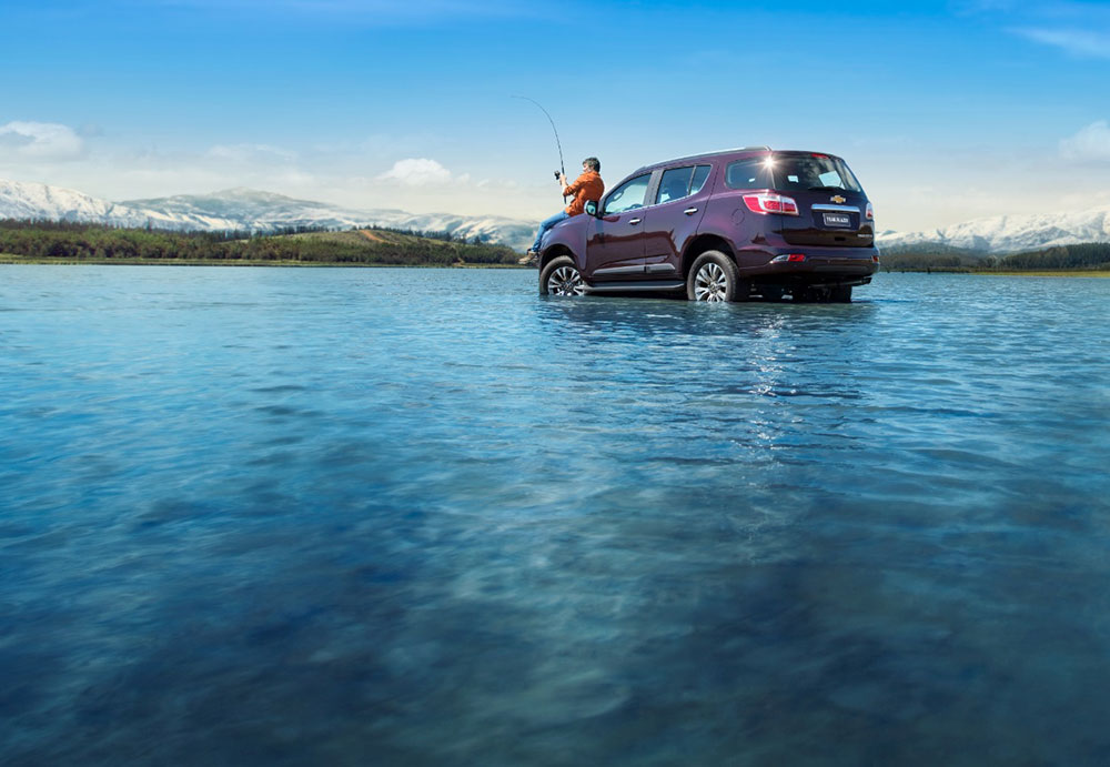 Chevrolet Trailblazer lội nước sâu 800 mm Chevrolet Trailblazer lội nước sâu 800 mm