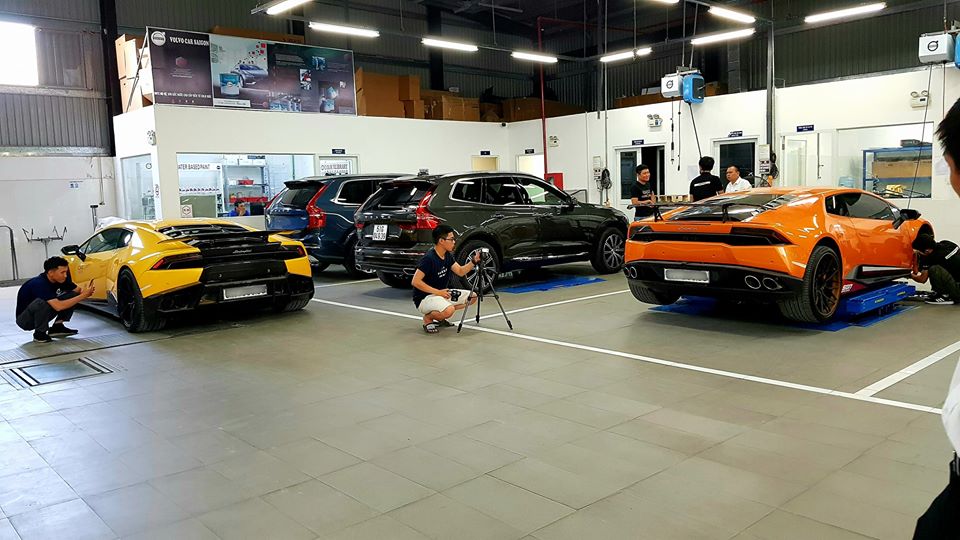 Cặp đôi Lamborghini Huracan LP610-4 được chủ nhân độ khủng Cặp đôi Lamborghini Huracan LP610-4 được chủ nhân độ khủng