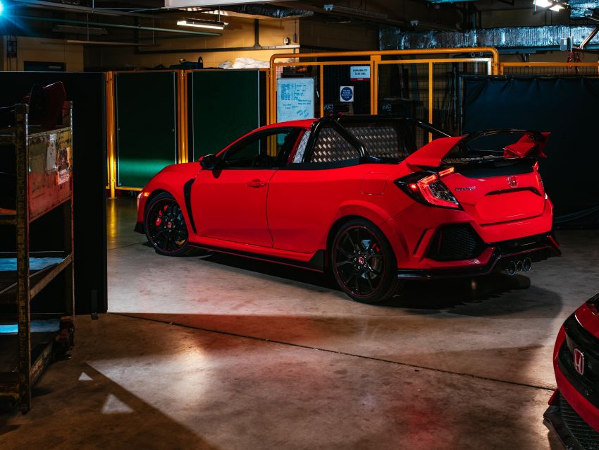 Cánh gió đuôi của Honda Civic Type R được giữ lại