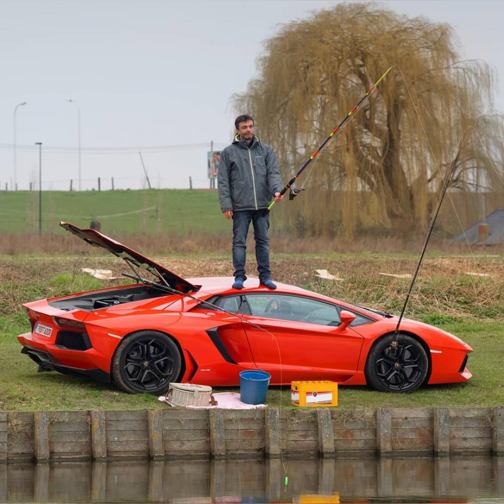 Nguyên bản siêu xe Lamborghini Aventador có màu cam Nguyên bản siêu xe Lamborghini Aventador có màu cam