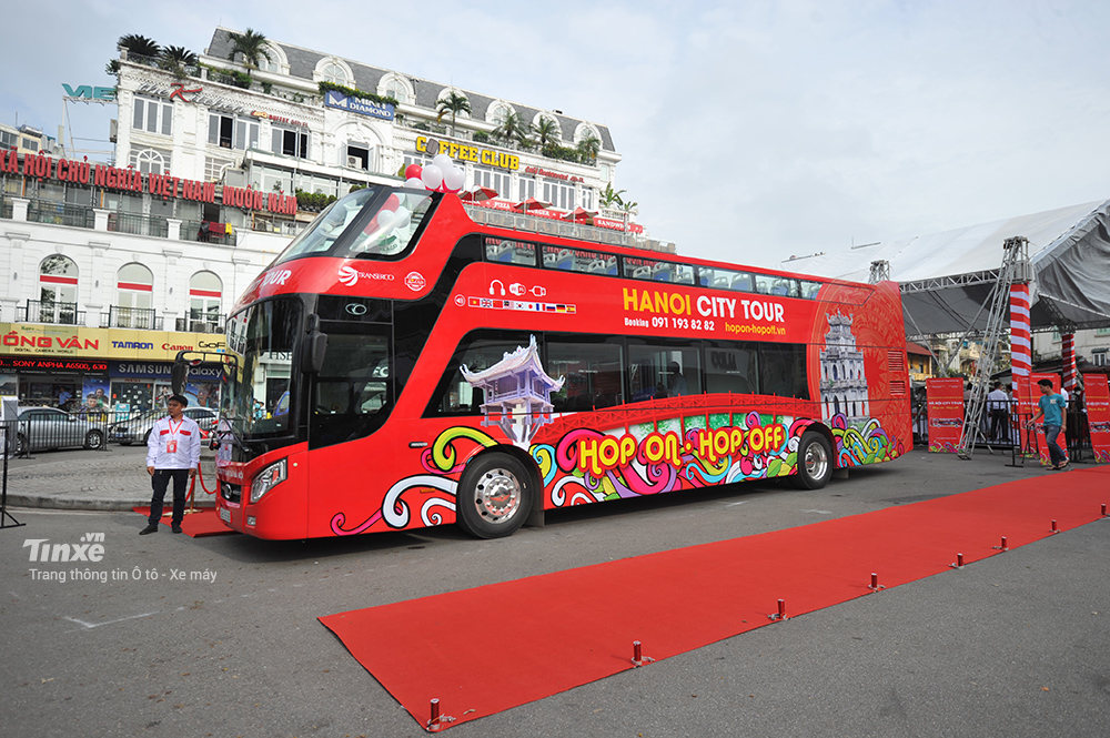 Xe buýt 2 tầng phục vụ tuyến thăm quan Hà Nội City Tour
