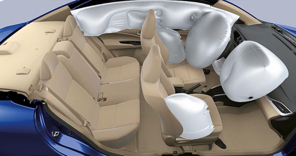 Toyota Vios 2018 sẽ có 7 túi khí