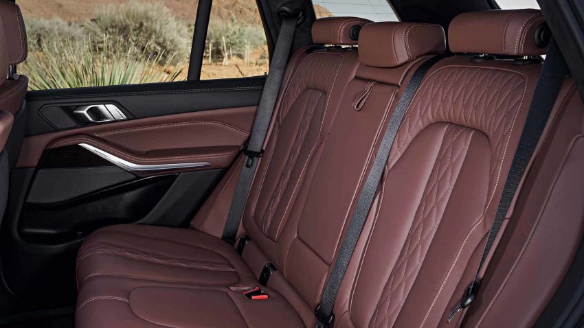 Hàng ghế sau của BMW X5 2019
