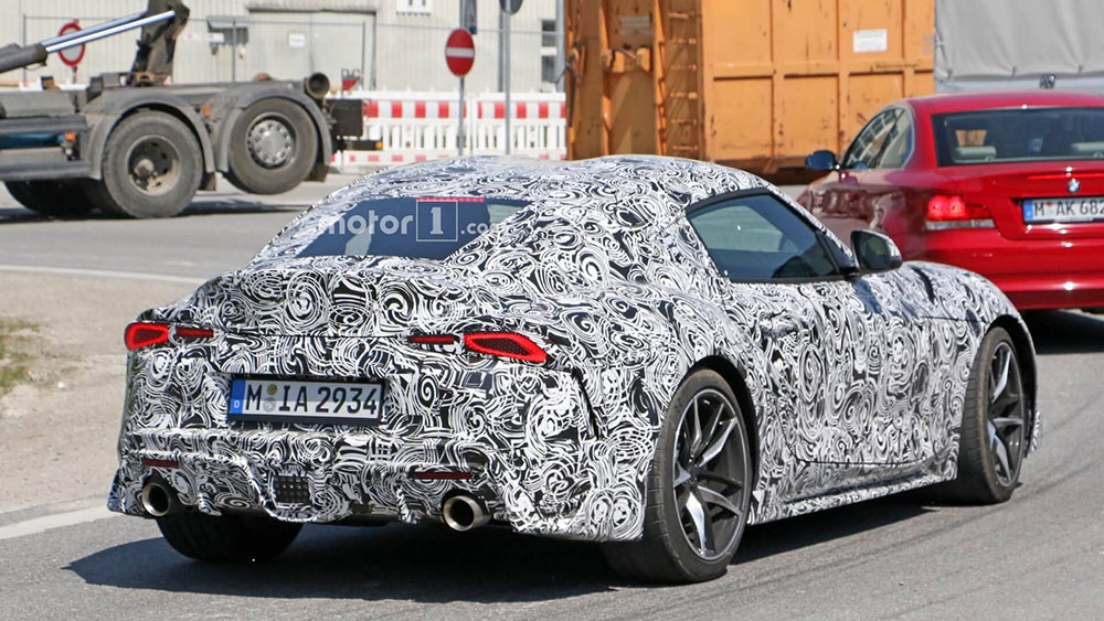 Toyota Supra mới chạy trên đường thử