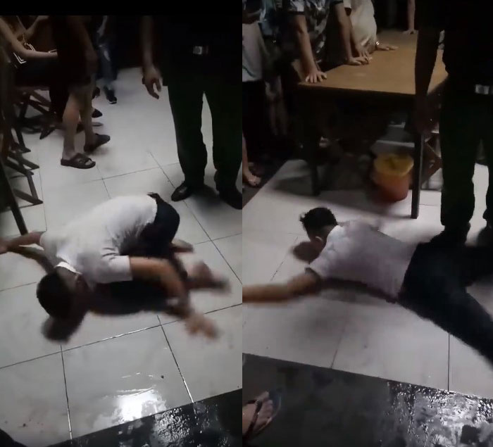 Tài xế lái BMW X6 liên tục làm động tác như đang bơi