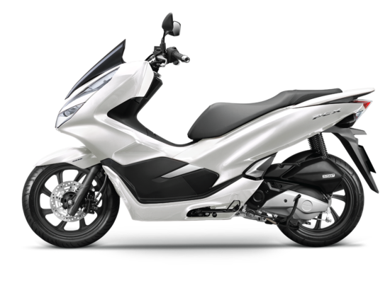 Mẫu Honda PCX màu trắng đen
